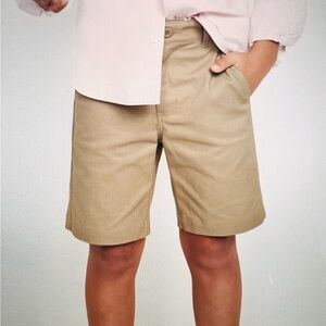Old Navy Boy's Khaki Flat Front Shorts
